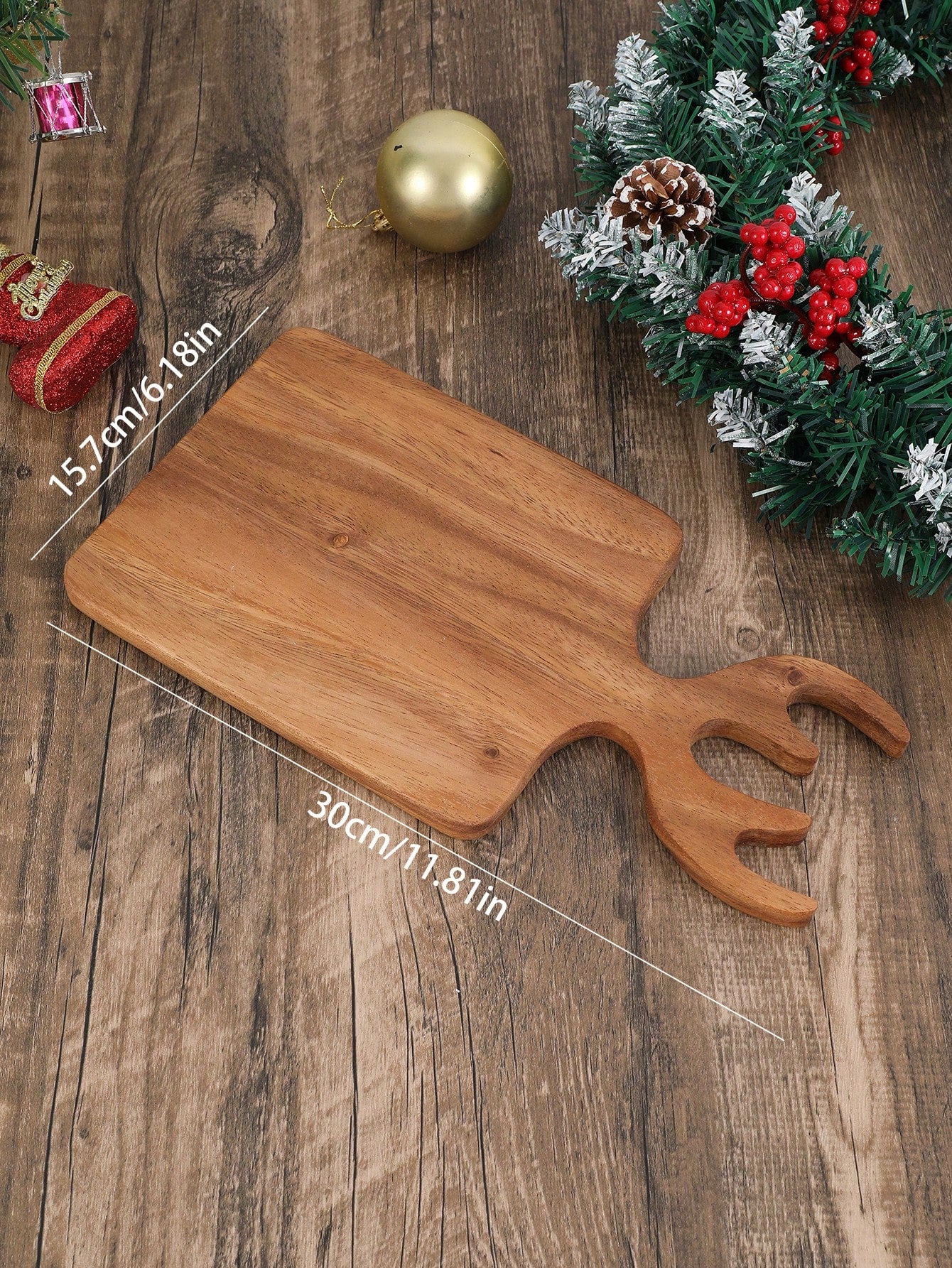 Christmas Deer Antler Cutting Board